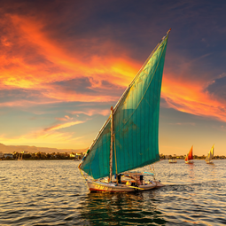 Felucca Cruising in Nile